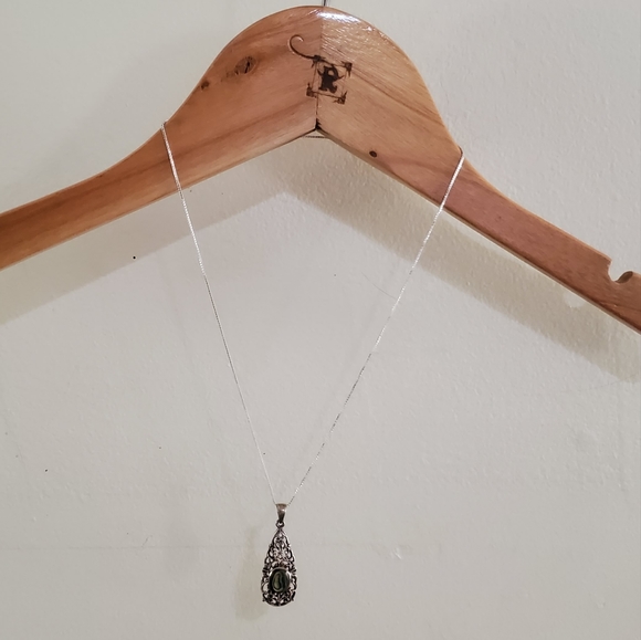 Sterling Silver Filigree Abalone Pendant - Picture 8 of 11